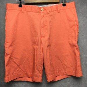 Southern Tide Mens Shorts 34 Pink Flat Front‎ Pockets Pima Cotton Modal Chino